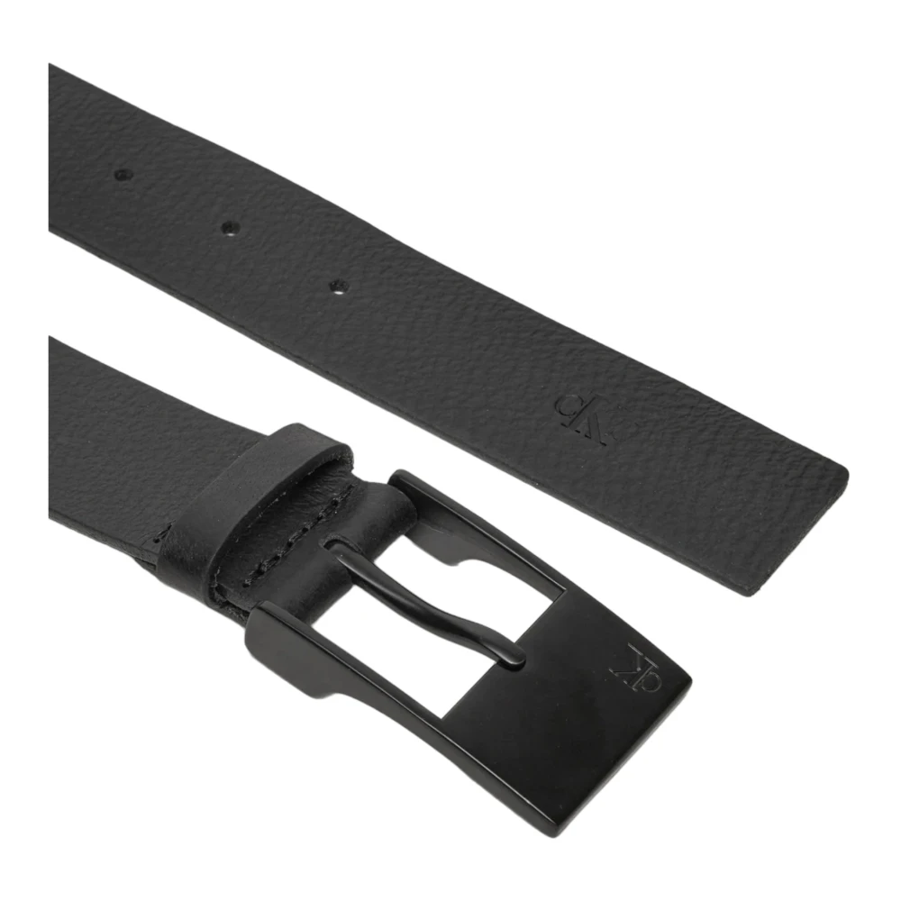 Calvin Klein Jeans Klassieke Leren Riem Herfst Winter Collectie Black Heren