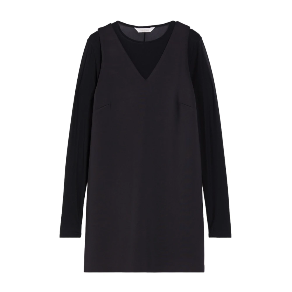 Max Mara Zwarte Easywear Jurk Chopin Black Dames