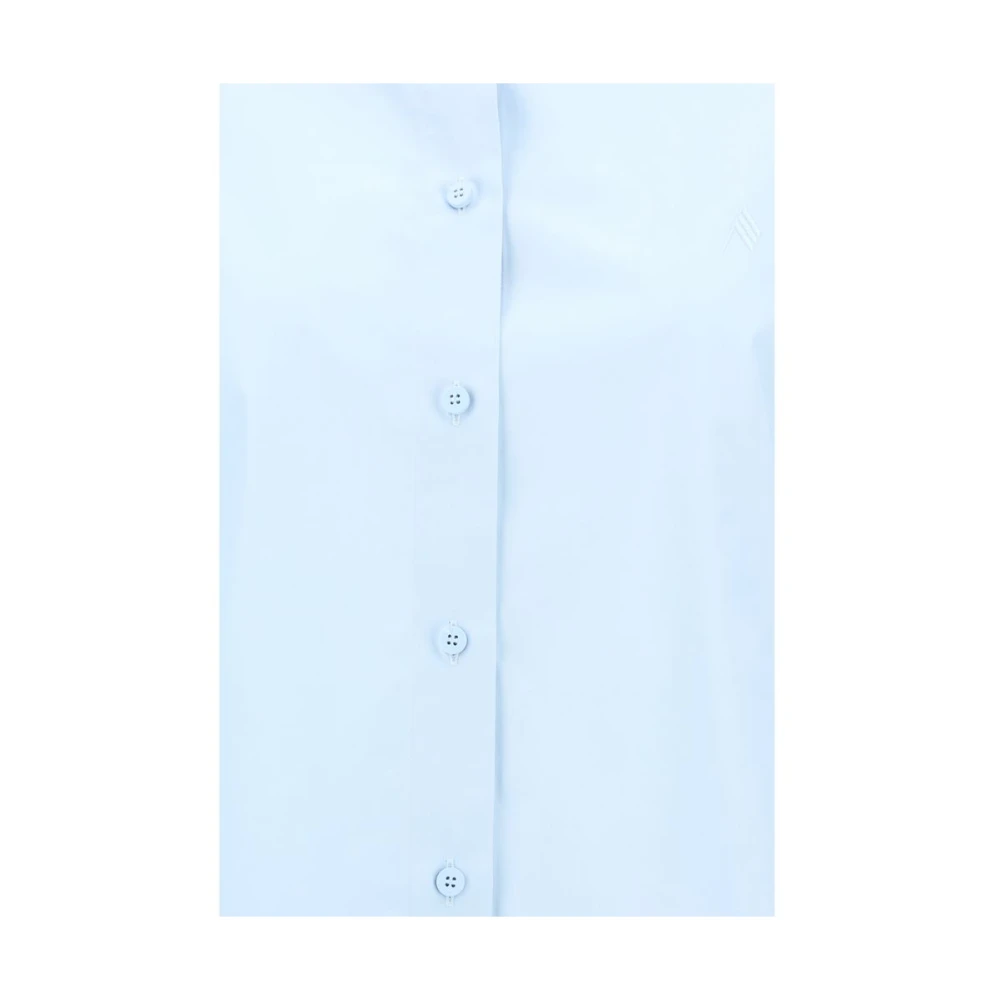 The Attico Eliza Shirt met Klokrmouwen Blue Dames