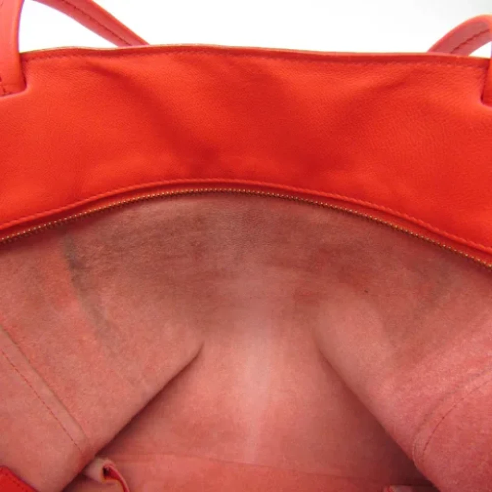 Celine Vintage Pre-owned Leather totes Orange Dames