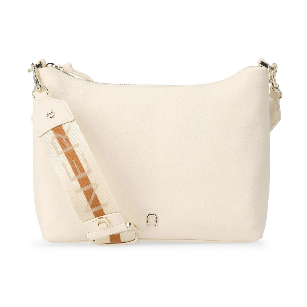 aigner Elegante leren schoudertas Beige Dames