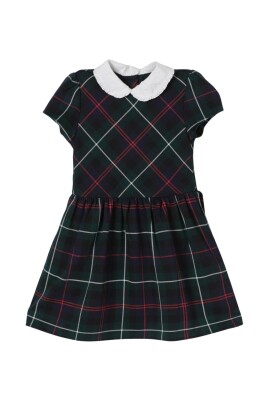 blue-a-line-dress-short-sleeves