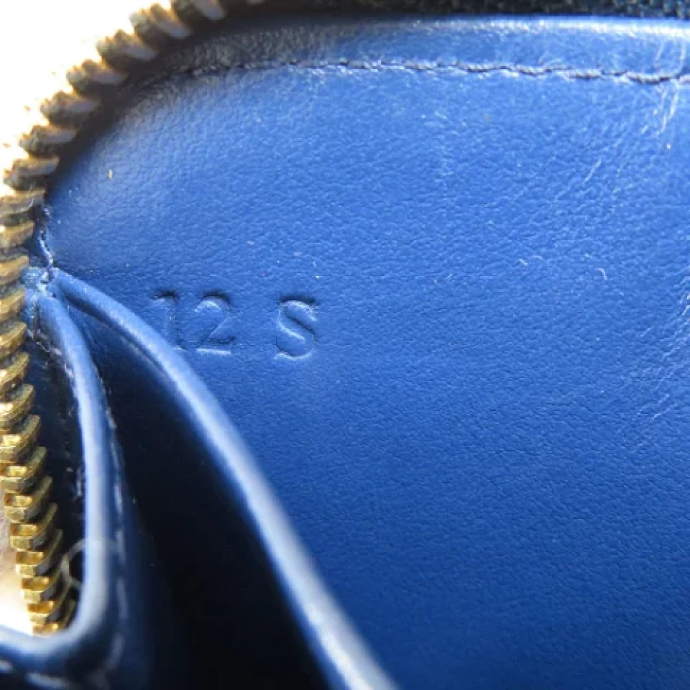 Prada Vintage Pre-owned Leather wallets Blue Dames