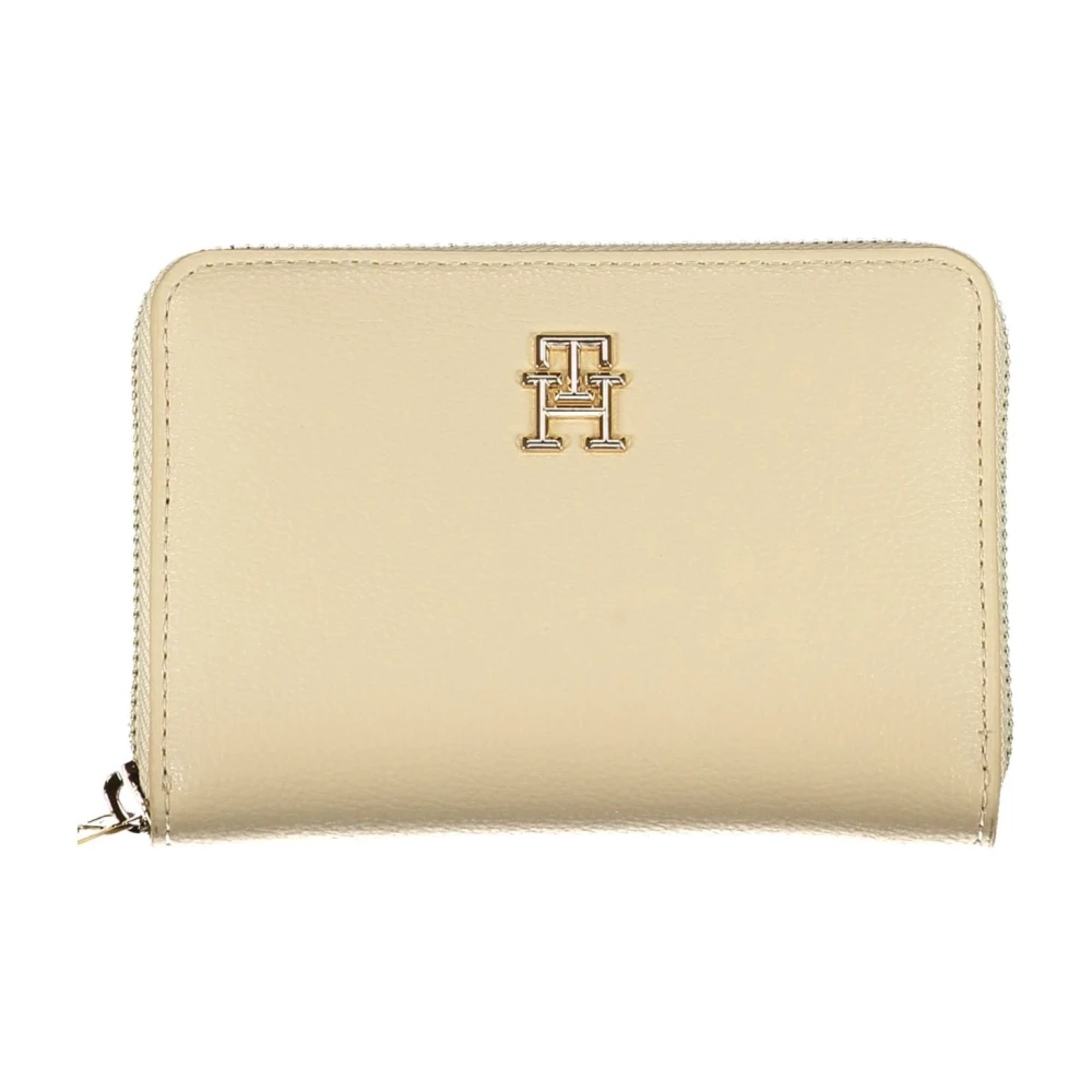 Tommy Hilfiger Beige Damesportemonnee met ritssluiting Beige Dames