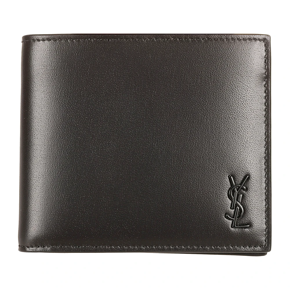 Saint Laurent Zwarte Portemonnees YSL PFU Tiny Black Heren