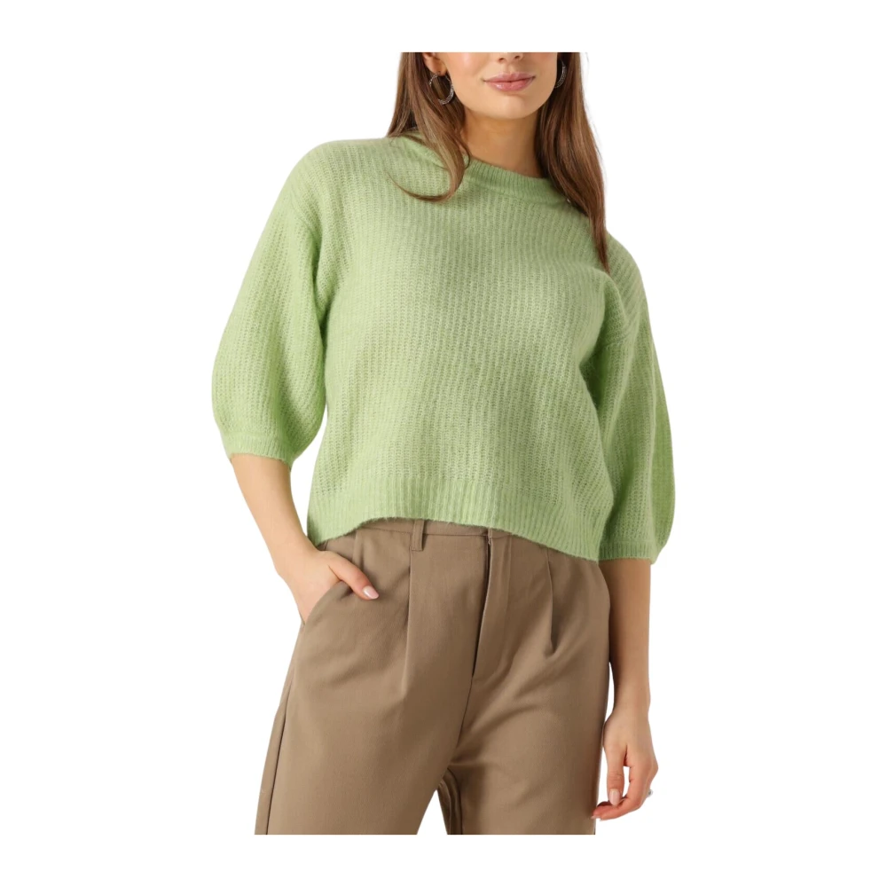 moss copenhagen Groene Pullover voor Stijlvol Comfort Green Dames