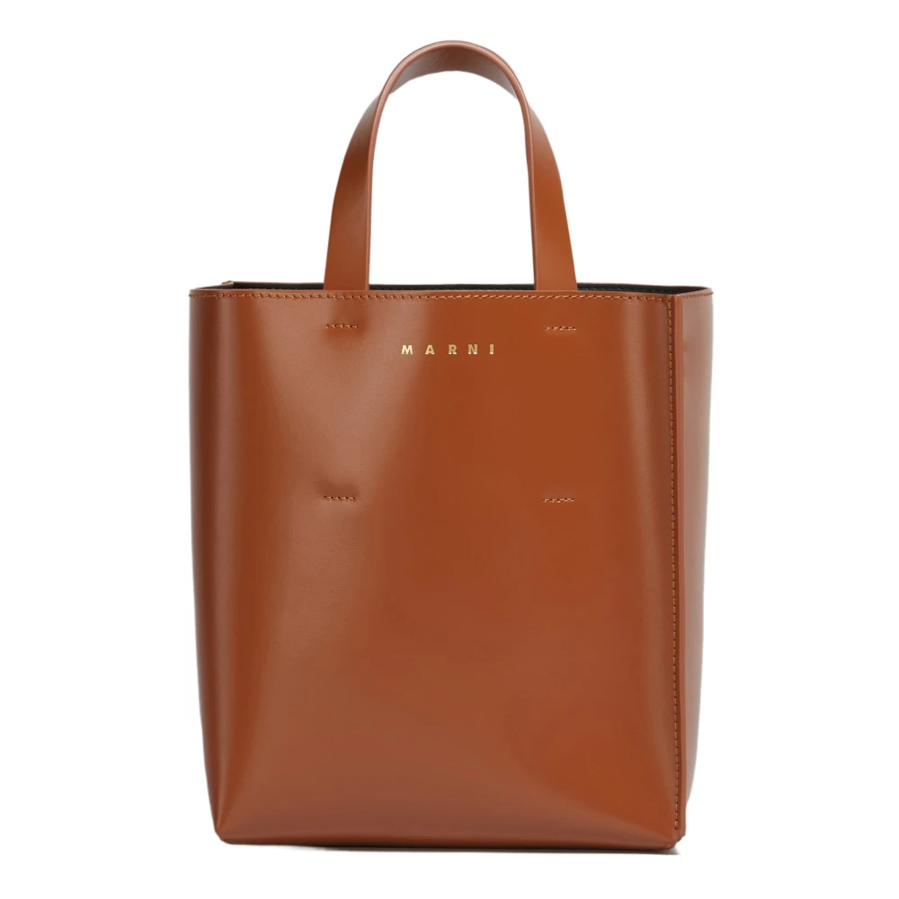 Marni Donna Marrone - Borsa A Tracolla Nord/Sud A Blocchi Di Colore - Bags - One Size - Immagine 1