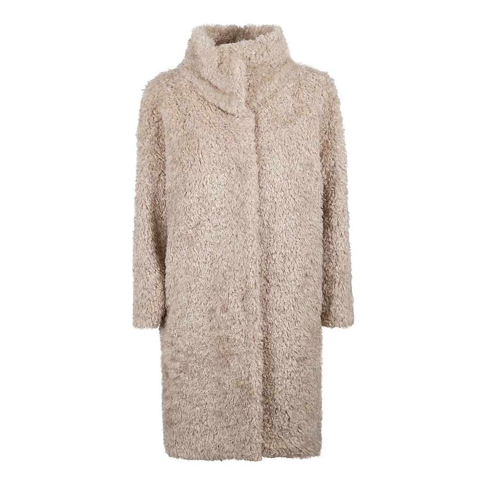 Herno Polyester Jas Gemaakt in Roemenië Beige Dames