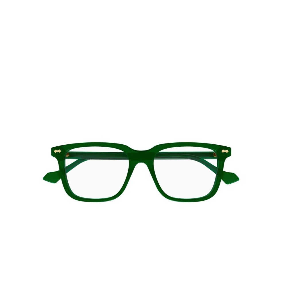 Gucci Herenbrillen van acetaat in groen transparant Green Heren