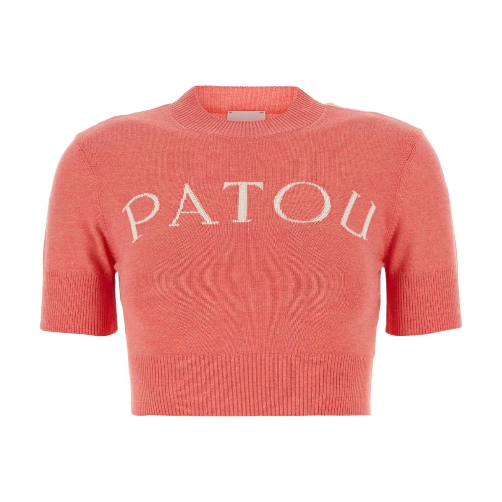 Patou Roze Katoenmix Trui Pink Dames