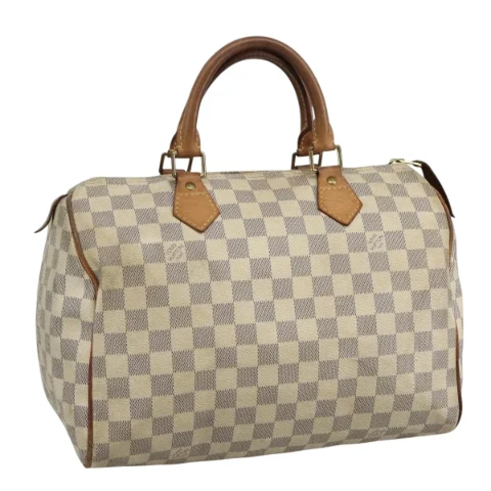 Louis Vuitton Vintage Pre-owned Canvas handbags White Dames