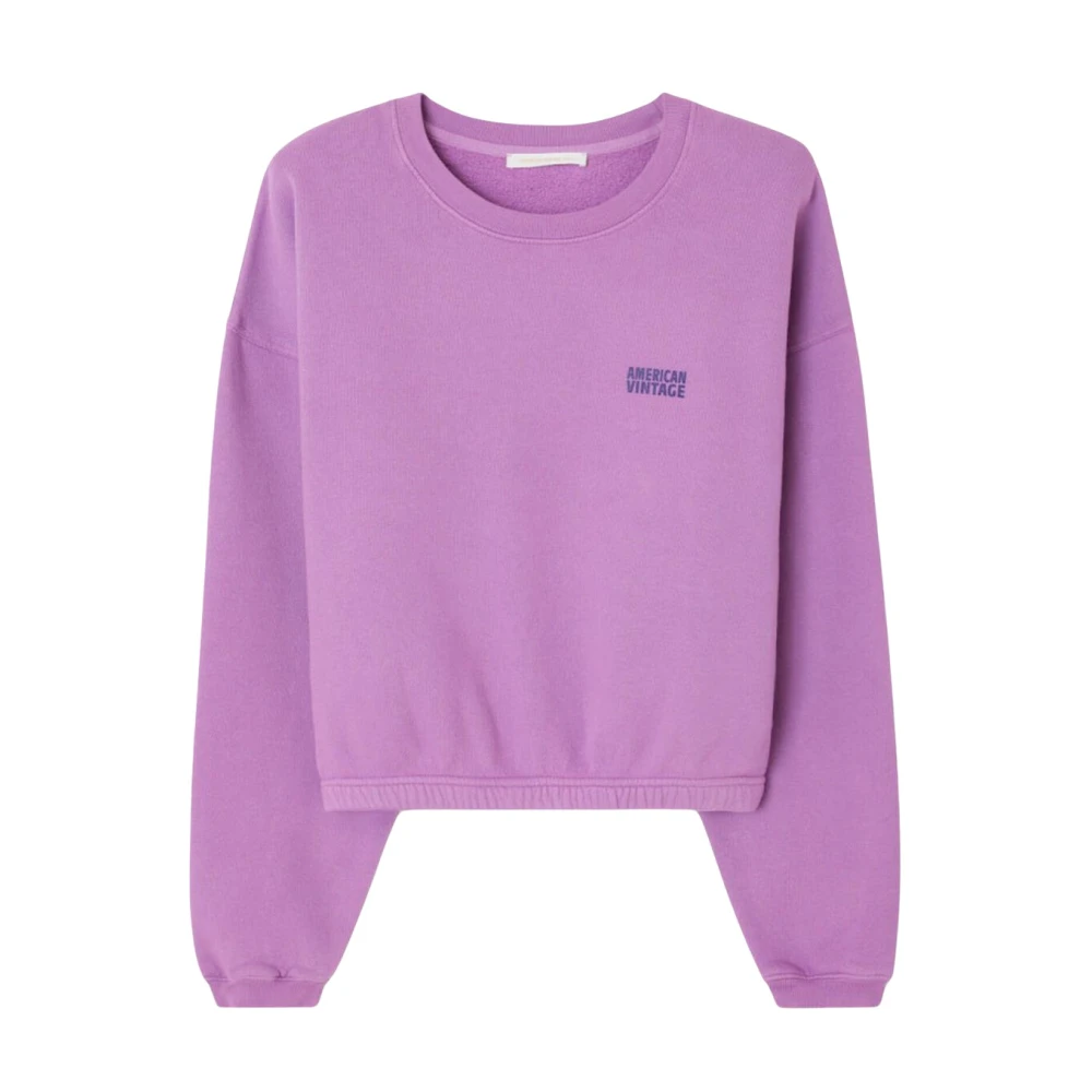 American vintage Femme Sweater Iz403A Purple Dames