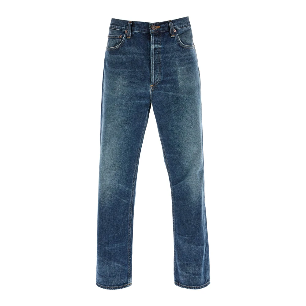 Agolde Vintage Distressed Straight Jeans Blue Heren