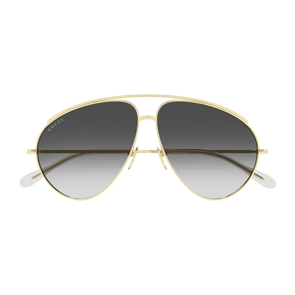 Gucci Unisex Yellow Oversized Aviator Sunglasses - Sunglasses - 60 Mm - Accessories