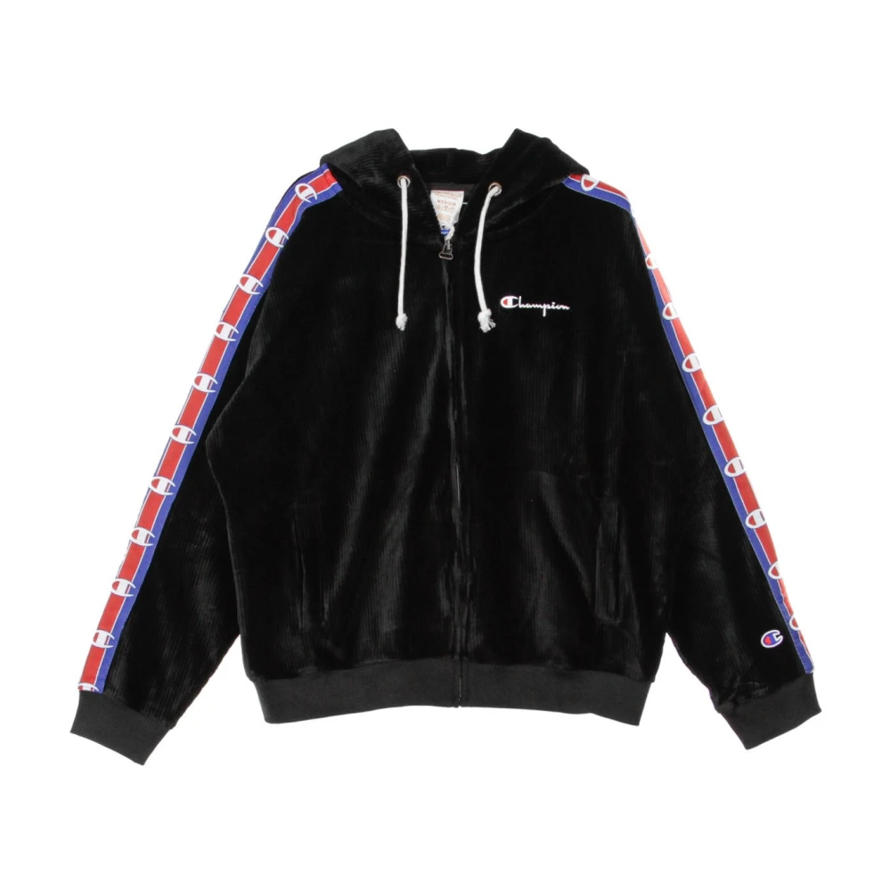 Champion Zwarte Zip-Up Hoodie Sweatshirt Black Dames