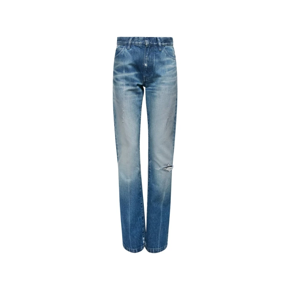 Mm6 Maison Margiela Donna Blu - Jeans Straight-Leg - Jeans - W27