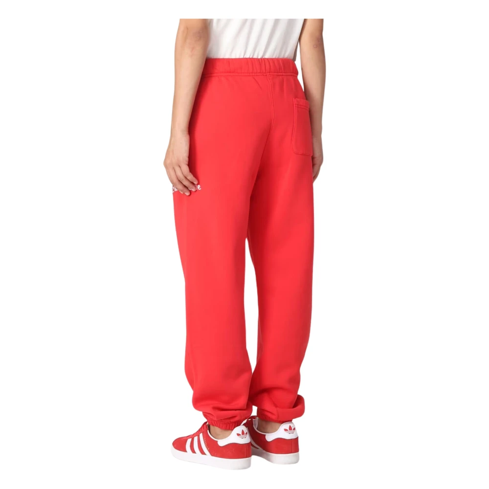 Autry Cotton Logo Drawstring Trousers Red Dames