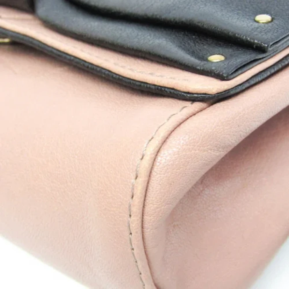 Chloé Pre-owned Leather crossbody-bags Pink Dames