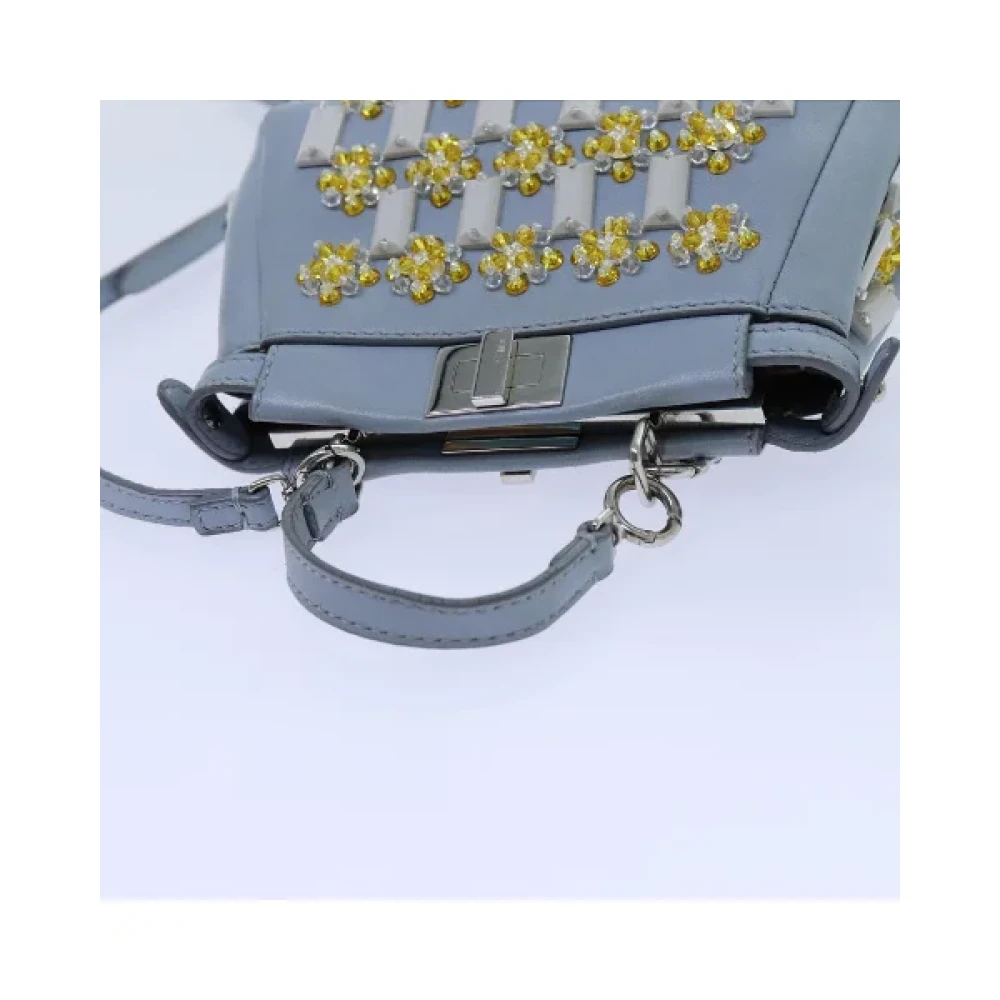 Fendi Vintage Pre-owned Leather handbags Blue Dames