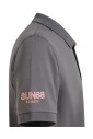 polo-gris-en-coton-a-manches-courtes-sun68