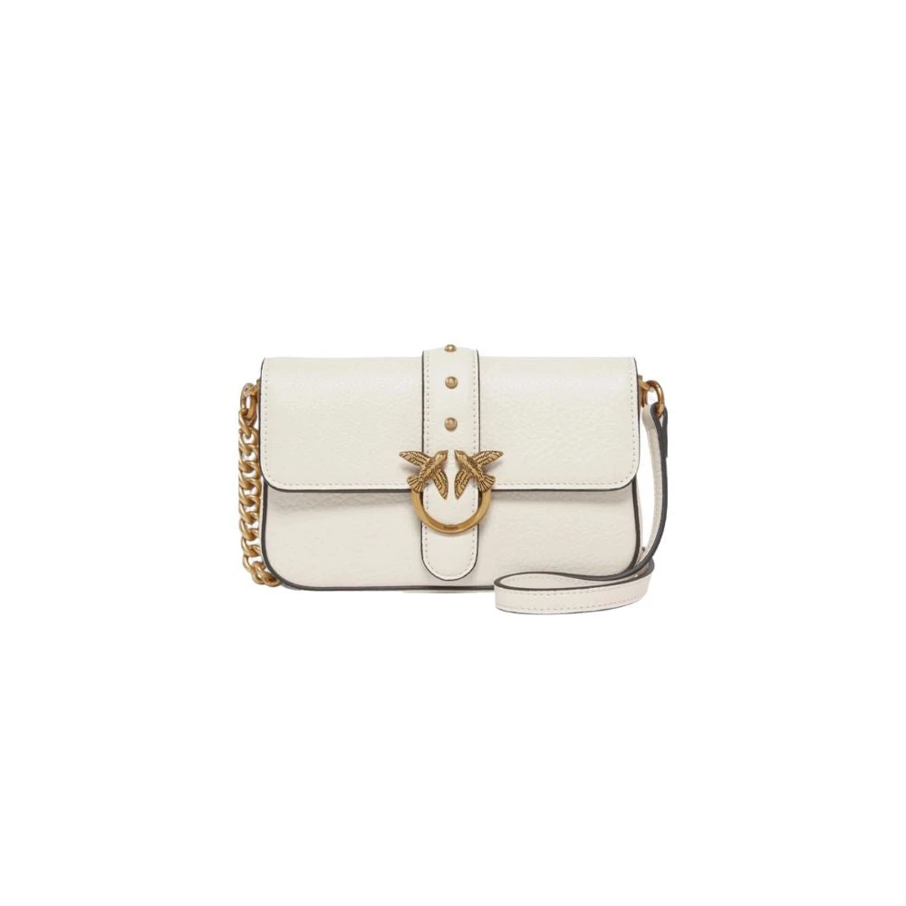 Pinko Love One Slouchy Baby - Female - Cross Body Bags - White - One Size - Bags