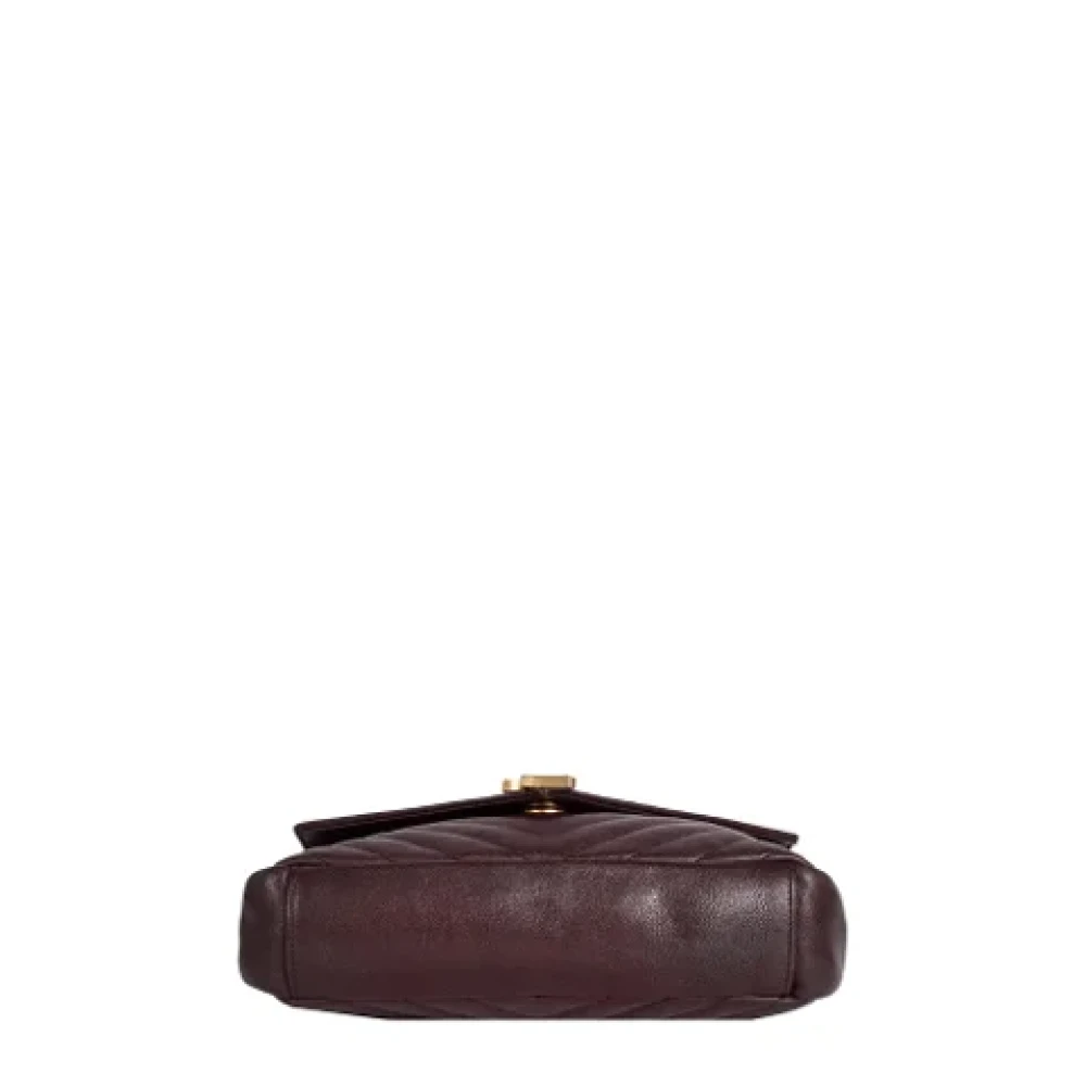 Yves Saint Laurent Vintage Pre-owned Leather handbags Red Dames