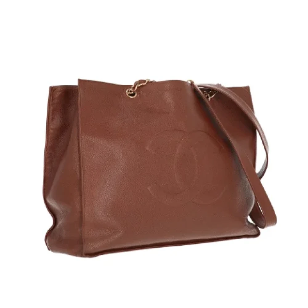 Chanel Vintage Pre-owned Leather chanel-bags Brown Dames