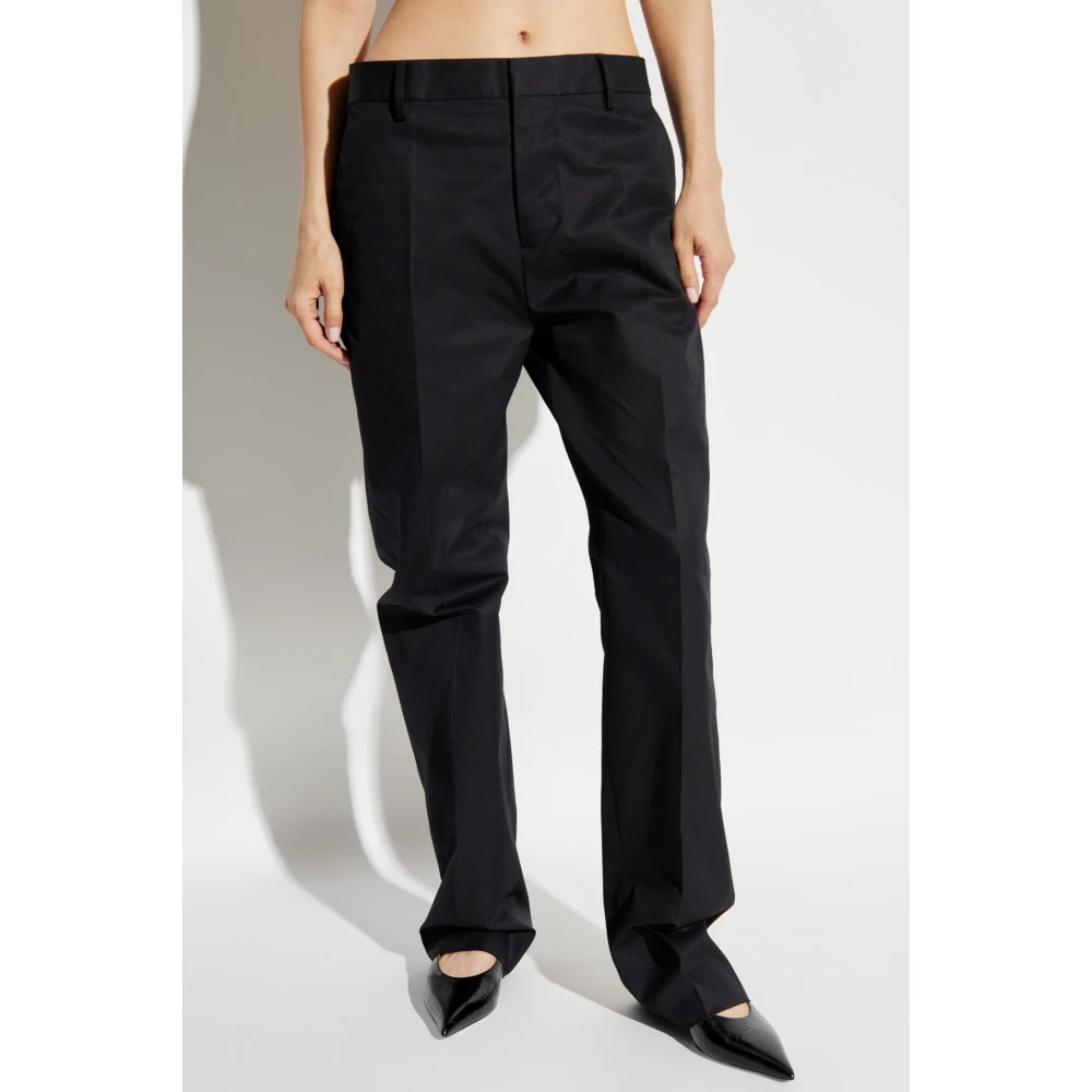 Dsquared2 Broek met logo Black Dames