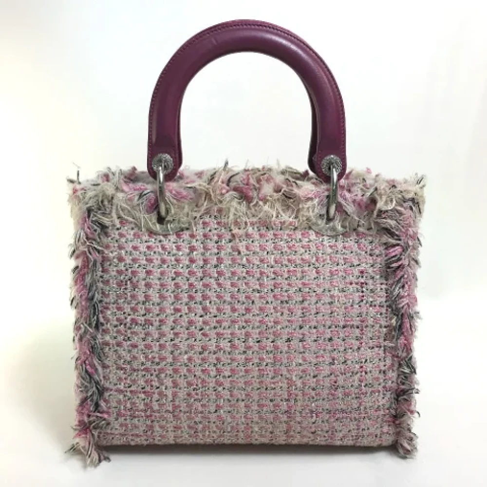 Dior Vintage Pre-owned Fabric dior-bags Pink Dames