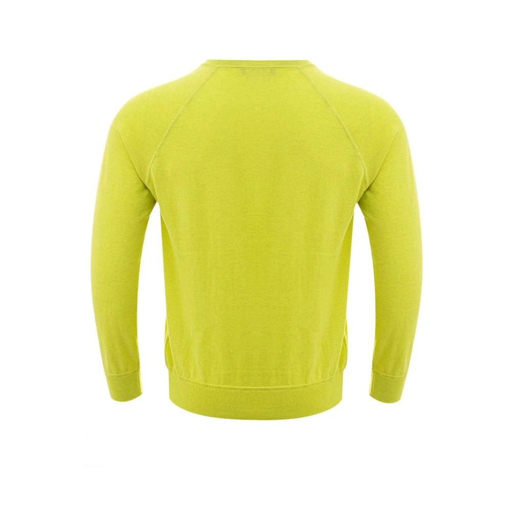 Gran Sasso Gele Katoenen Pullover Yellow Heren