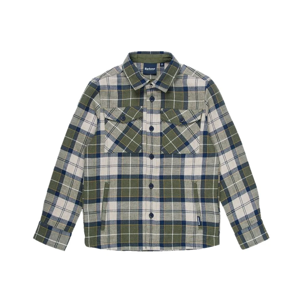 Barbour Rutig Flanellskjorta Green, Pojke