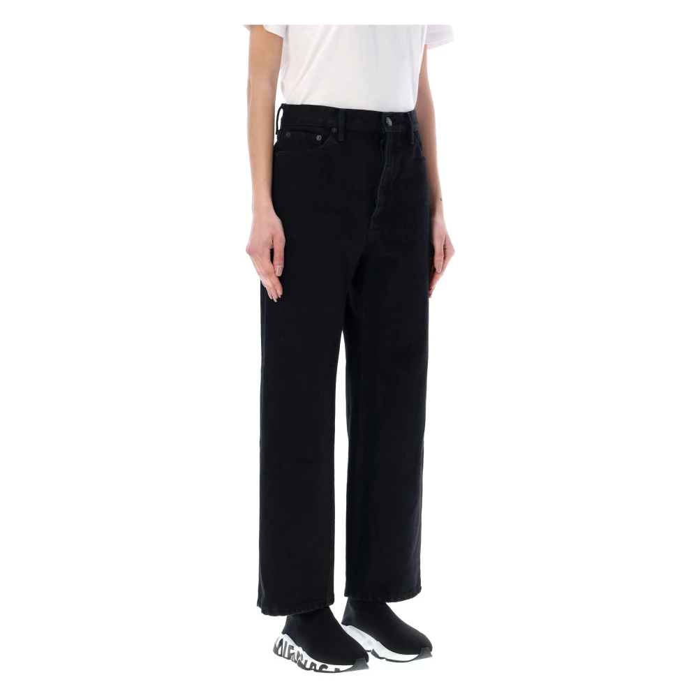 Balenciaga Cropped-Leg Jeans Black Dames