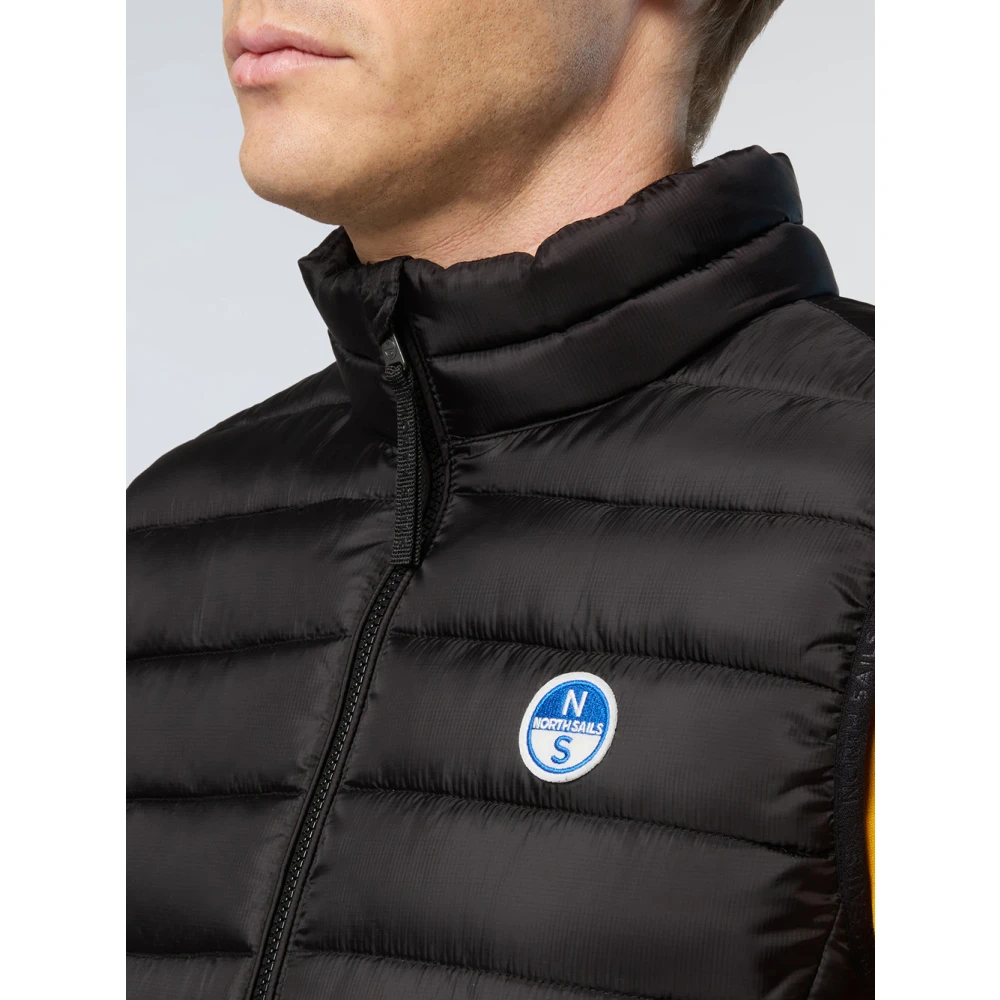 North Sails Zwarte Mouwloze Trui Skye Black Heren