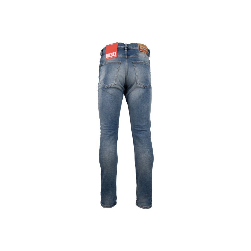 Diesel Heren Rits Knoop Jeans Blue Heren