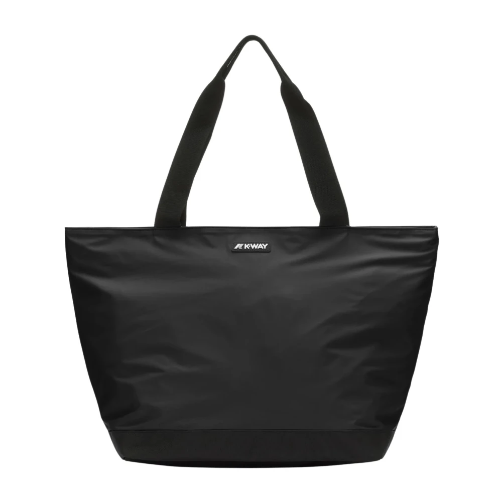 K-Way Black Borsa Tote Clere - Unisex - Shopping Bags - One Size - Bags