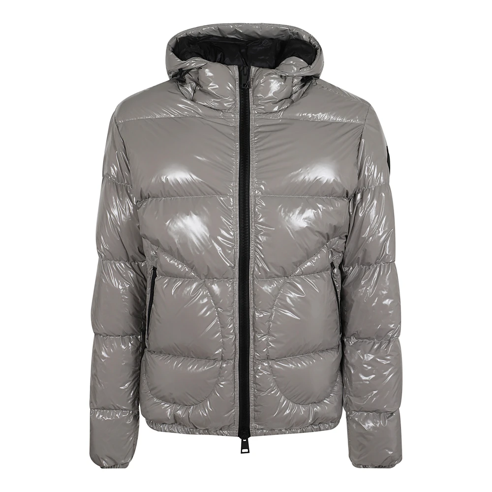 Herno Men's Gray Down Jackets, 2XL, Gloss Bomber