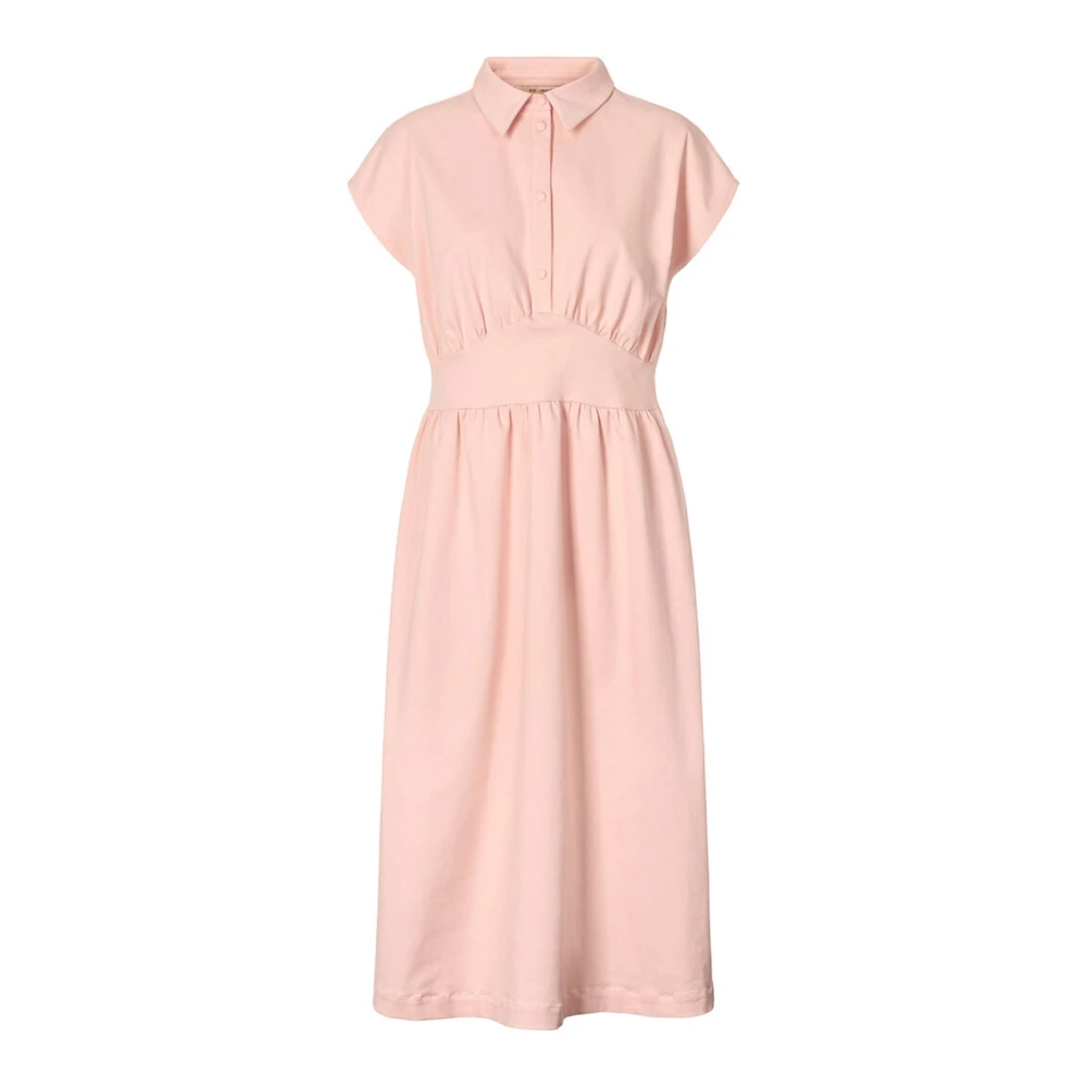 RUE de Femme Elegante Zalmroze Jurk Erinia Stijl Pink Dames