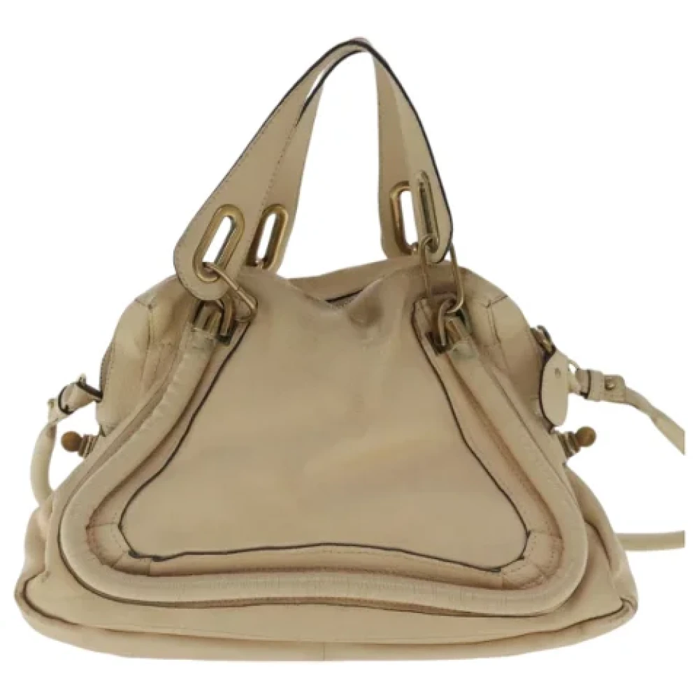 Chloé Pre-owned Leather handbags Beige Dames