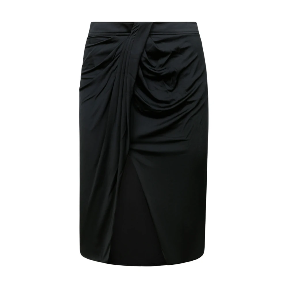 Tom Ford Women's Black Midi Skirts, Xs, Wrap Mini Skirt
