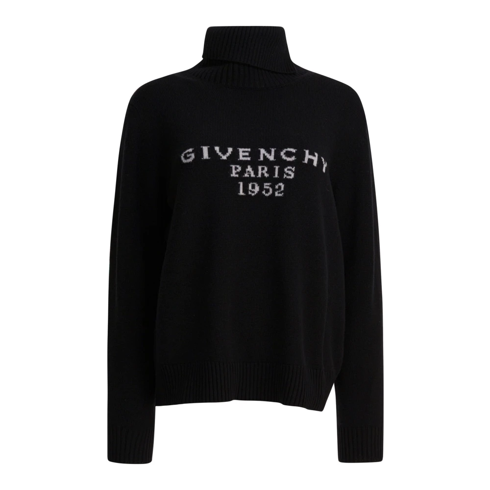 Givenchy Women's Black Knit Turtleneck Jumper Aw25 - Turtlenecks - M - Knitwear
