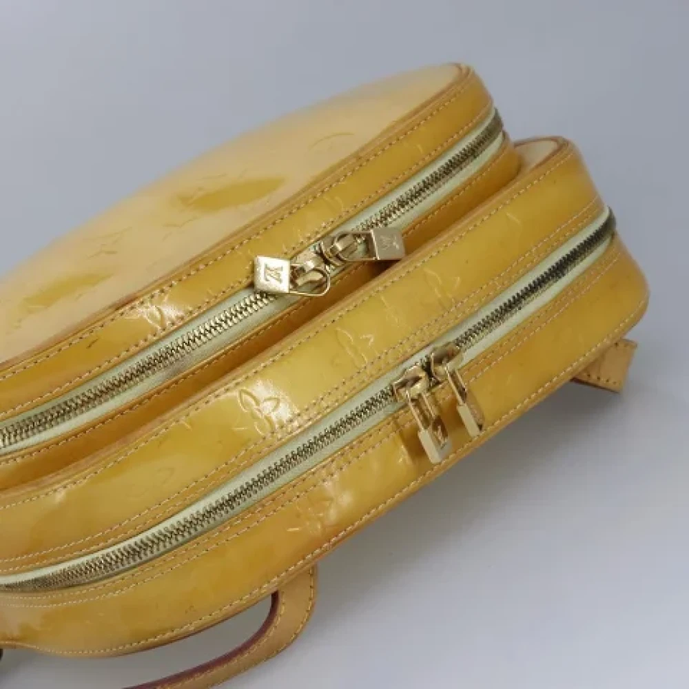 Louis Vuitton Vintage Pre-owned Leather backpacks Yellow Dames