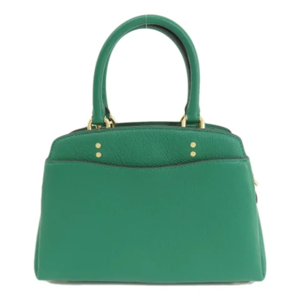 Coach Pre-owned Leather handbags Green Dames