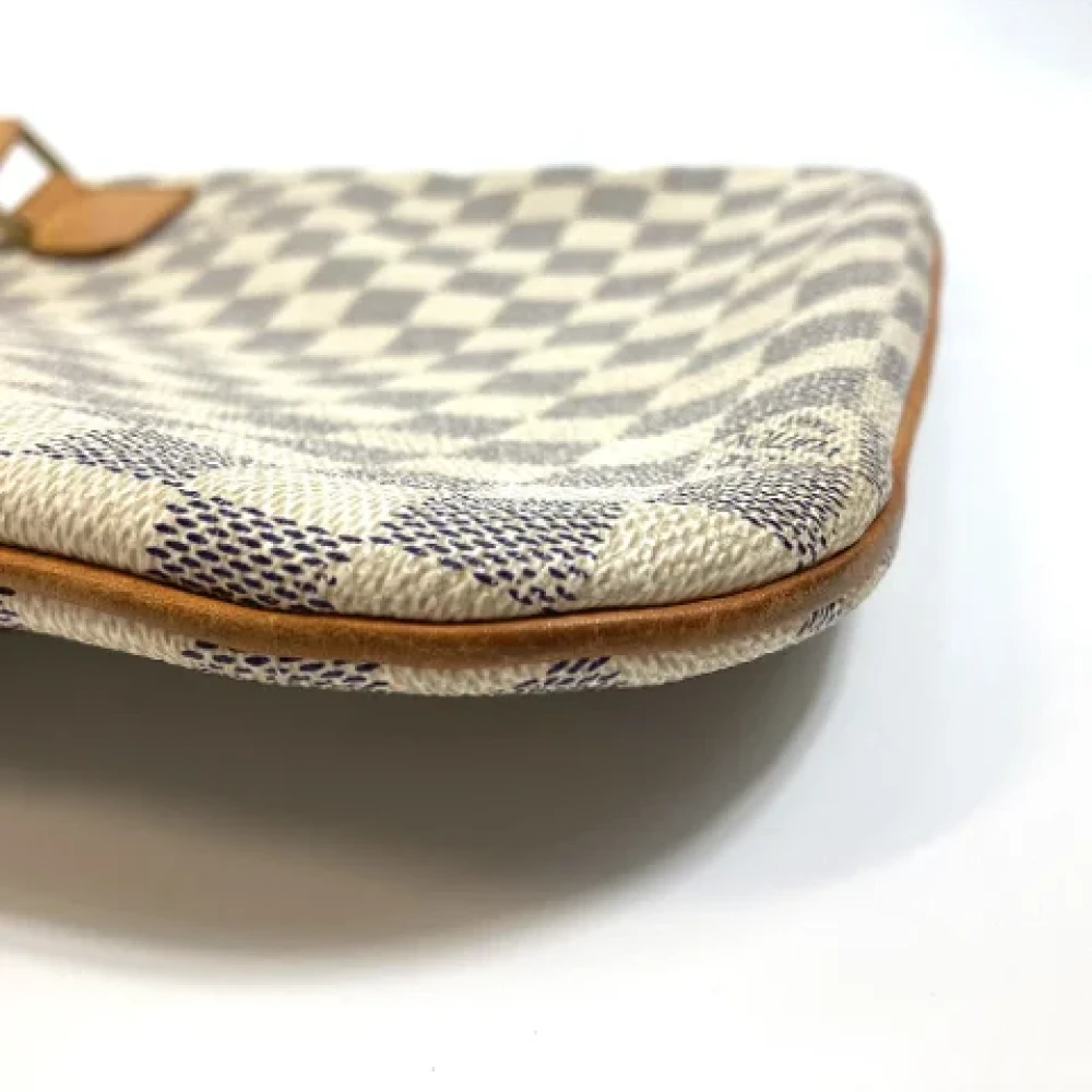Louis Vuitton Vintage Pre-owned Cotton louis-vuitton-bags White Dames