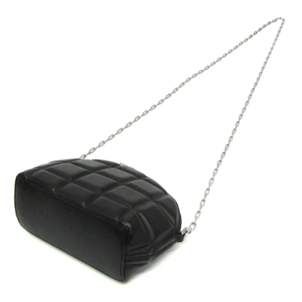 Bottega Veneta Vintage Pre-owned Leather shoulder-bags Black Dames