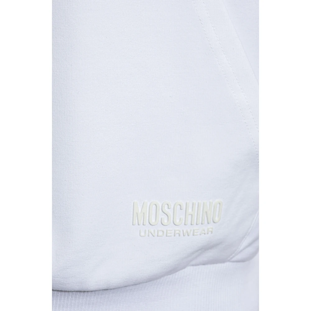 Moschino Katoenen hoodie White Heren