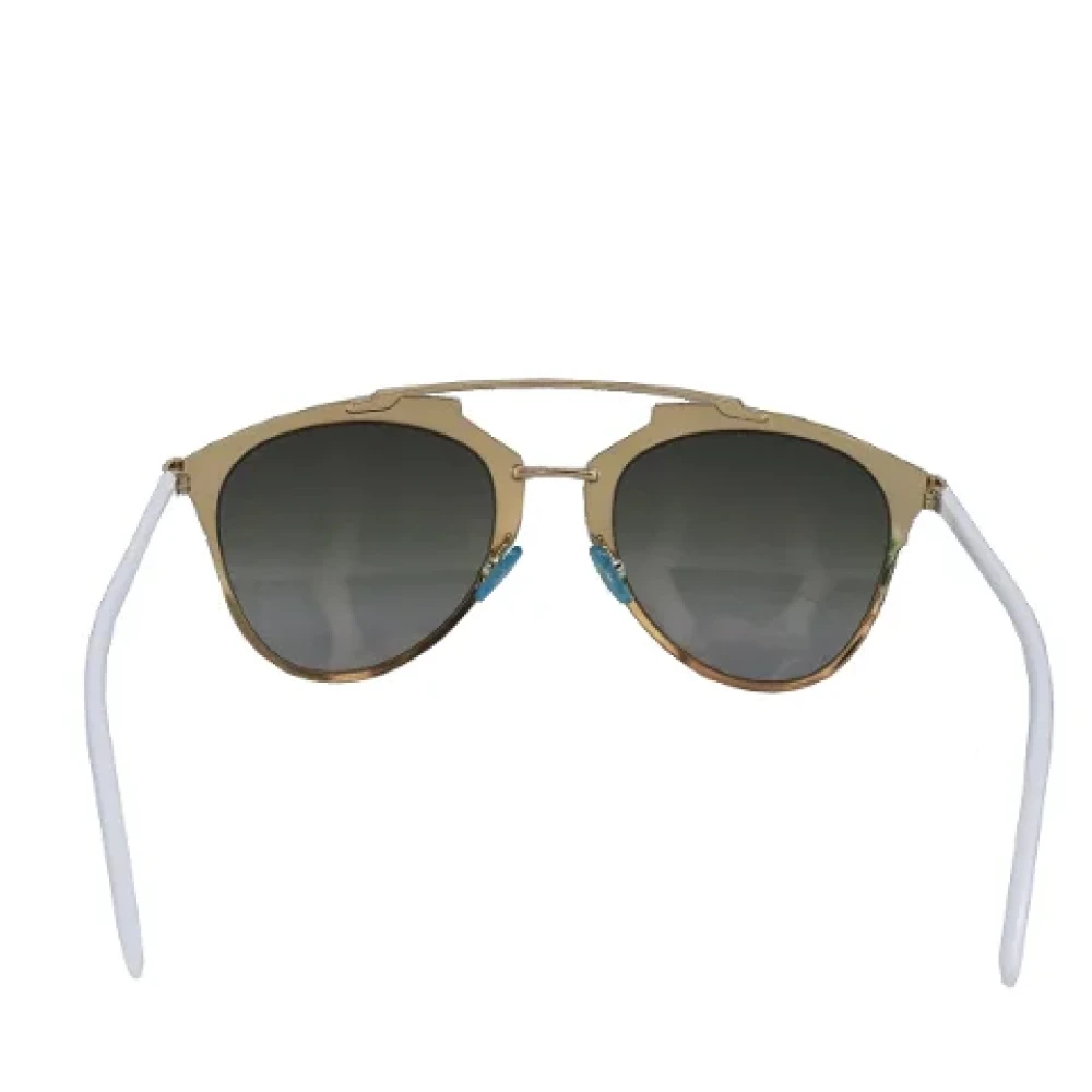 Dior Vintage Pre-owned Plastic sunglasses Yellow Dames