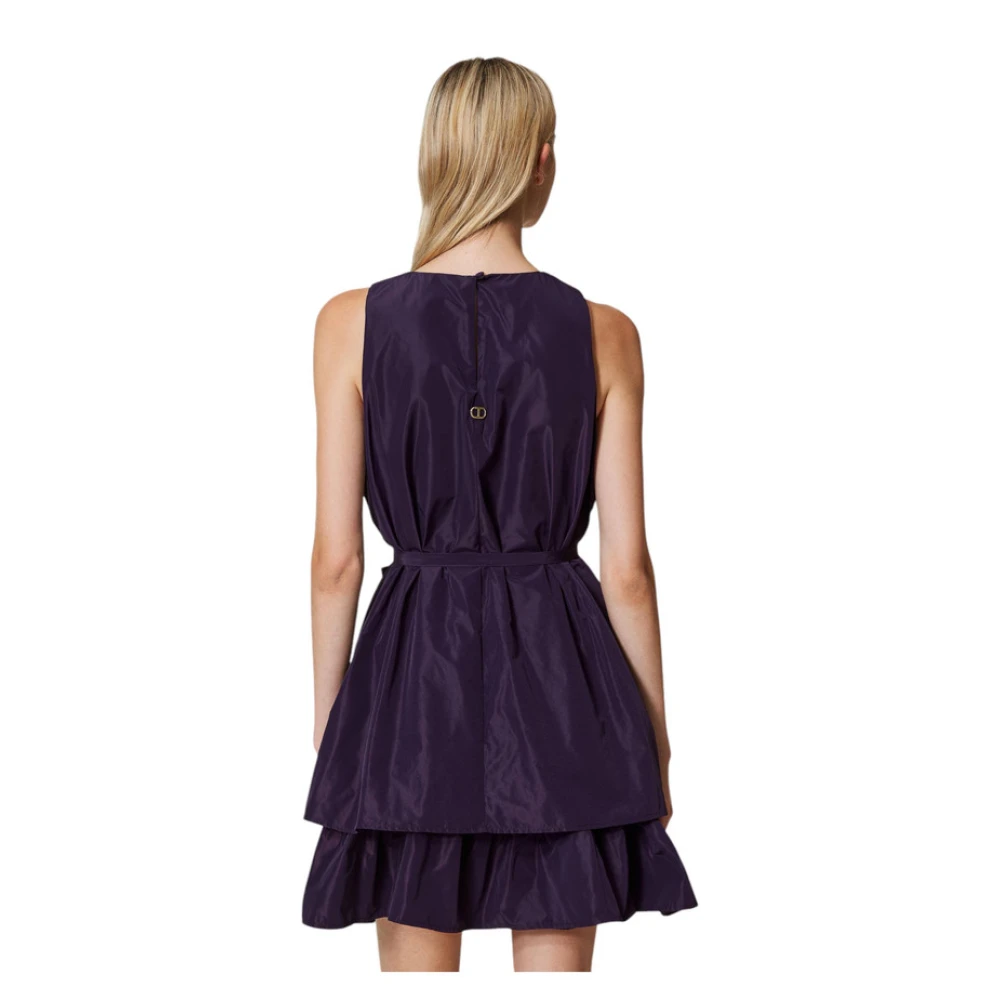 Twinset Korte Jurk Purple Dames