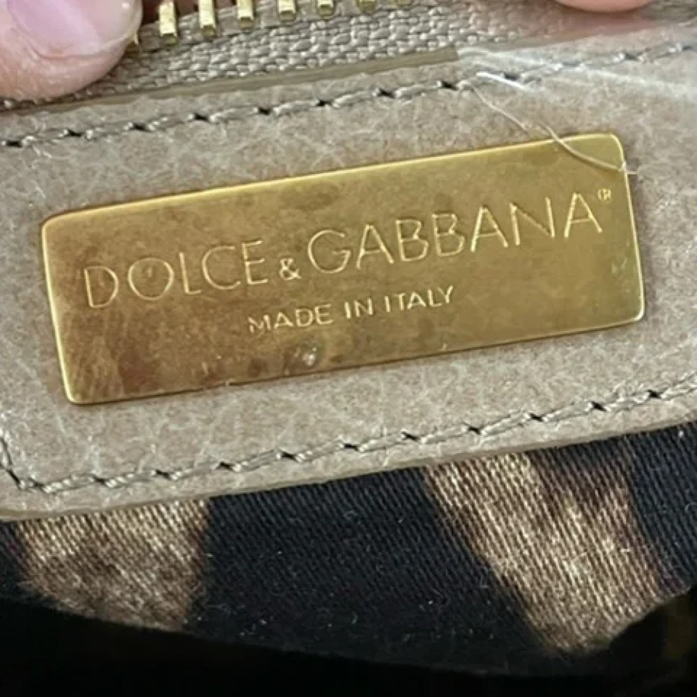 Dolce & Gabbana Pre-owned Leather handbags Brown Dames