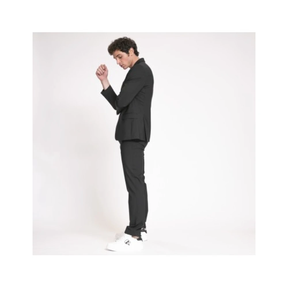 Karl Lagerfeld Zwarte Kostuumbroek Black Heren