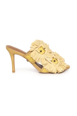 Raffia Buckle Sandal
